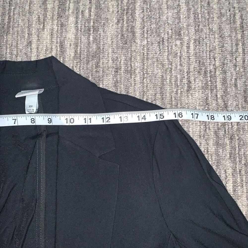 A New Day Womens Size XS‎ One Button Closure Blazer Black Lined Long Sleeve - Picture 6 of 8